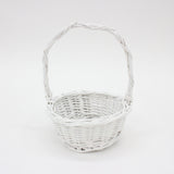 ART087501Cos Rotund din Rachita Alb