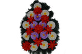 Coroana plina tip lacrima cu flori H 100 C1