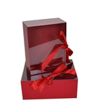 Set doua cutii dreptunghiulare uni cu capac transparent