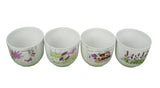 Set 4 vase ceramice rotunde cu imprimeu H 10 M 4