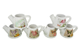 Set 6 vase ceramice tip stropitoare cu imprimeu H 10 M 2