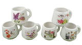 Set 6 vase ceramice tip canuta cu imprimeu H 11 M 2