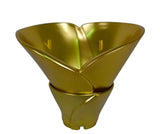 Vaza din plastic auriu H 9.5